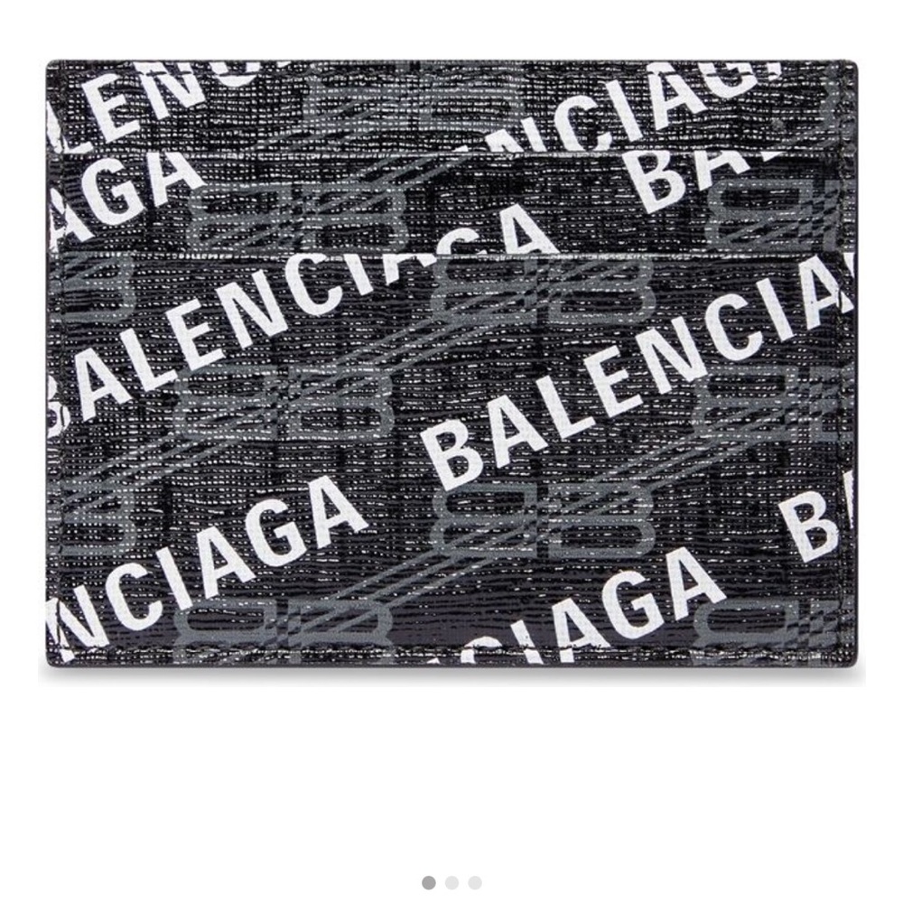 Balenciaga Signature Card Holder bb monogram coated and all over logo NWT